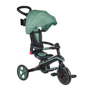 GLOBBER 4合1 Trike多功能3輪推車折疊版(4895224408314城市野營綠)7180元