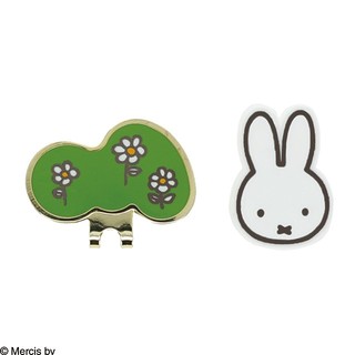 【現貨】日本正版授權｜Miffy 米飛兔 高爾夫球標 帽夾組｜MARUSHIN 高爾夫用品、配件 Ball Marker