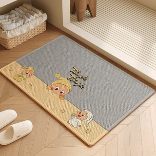 【INS HOME】星星人地墊 卡通地墊 浴室地墊 廚房地墊 門口地墊 玄關地墊 加厚 耐髒 防滑地墊 吸水地墊 地墊