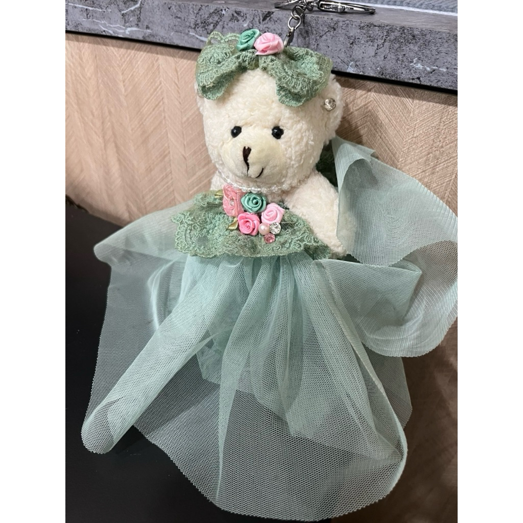 吊飾 鑰匙圈 公仔玩偶 結婚擺飾 時尚時髦 可愛抱枕 史迪奇 Pokemon寶可夢水精靈 猴子 蓬蓬裙小熊 韓國蕾絲裙兔