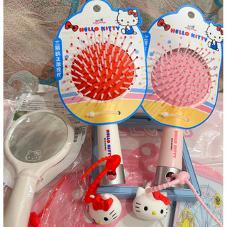 現貨正品 三麗鷗～Hello Kitty大頭公仔氣墊雙面髮梳子 鏡子
