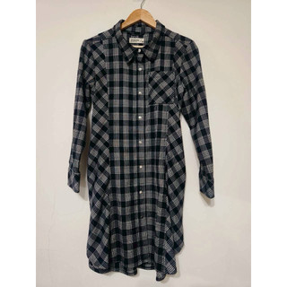 全新 現貨 SISJEANS 百貨專櫃品牌 韓系黑白格紋襯衫洋裝｜修身顯瘦長袖襯衫裙 現貨快速出貨🚚