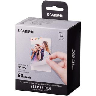 現貨馬上出 Canon XC-60L 標籤 相紙 60張 彩色墨盒 SELPHY SQUARE QX10 QX20