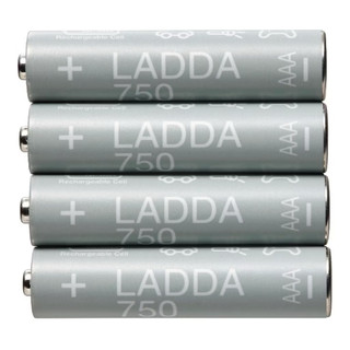 IKEA 充電電池 LADDA 充電電池 AAA 4號電池 750mAh 1.2V 鎳氫充電電池 日本製
