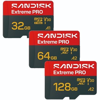 SanDisk 32G 64G 128G Extreme Pro microSD microSDXC U3 4K 記憶卡