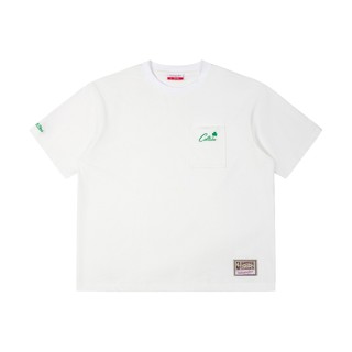 Mitchell & Ness 波士頓賽爾提克 素面口袋短袖 白色 Celtics 刺繡 短T NBA 短T 夏天