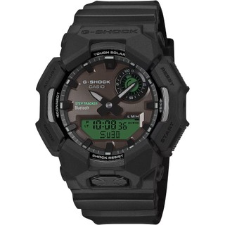 CASIO 卡西歐 G-SHOCK 經典黑與電光綠計步太陽能藍芽雙顯電子錶 送禮 禮物 推薦 GA-B010BEG-1A