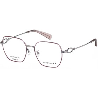 LONGCHAMP 純鈦 鏡框 眼鏡(粉色配銀色)LO2545LB