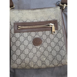 GUCCI 經典Retro系列GG Supreme帆布斜背包