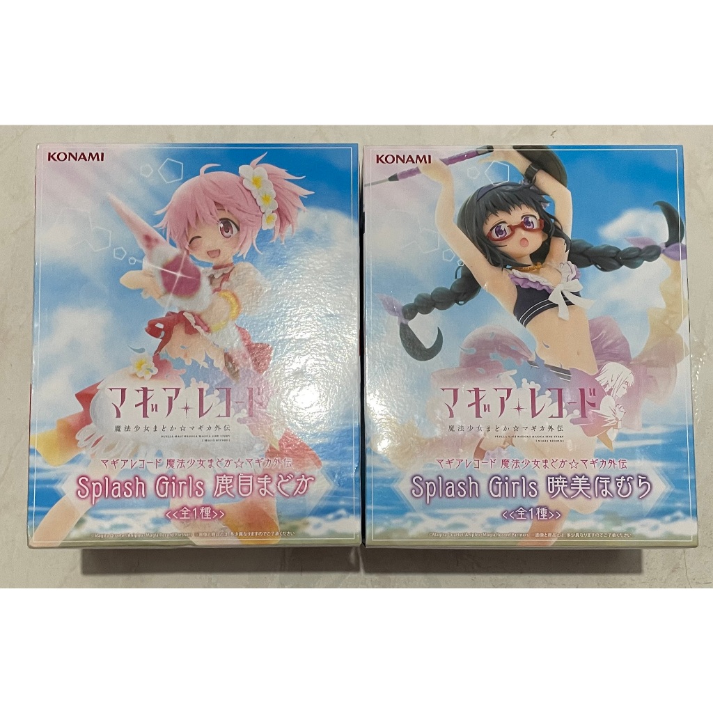 KONAMI 景品 日版 魔法紀錄 魔法少女小圓 外傳 Splash Girls 鹿目圓 曉美焰 泳裝