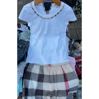 二手 Burberry 8Y女童短袖/6Y女童短裙