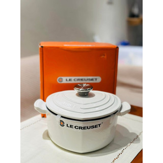 le creuset LC雪花白/愛心鑄鐵鍋20cm 深鍋