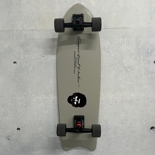 TARGET SKATE SURF SKATEBOARD沖浪滑板/ 簡約字樣logo人頭印花 /32吋（淺灰）