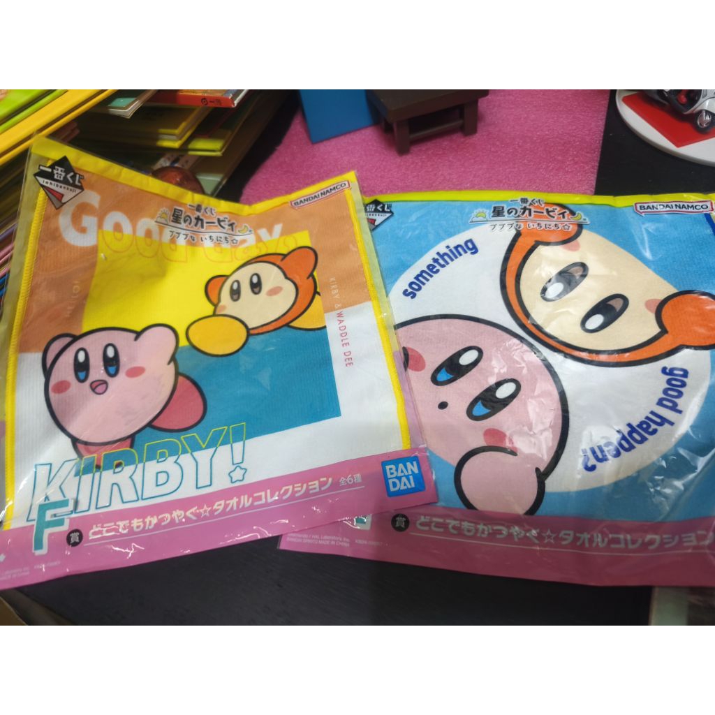 二手玩具~一番賞 星之卡比 小毛巾*2 合售(D)(A12箱)