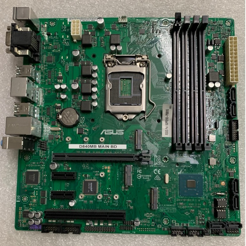 華碩ASUS D840MB MAIL BD 1151主機板支援8 9代(含稅由蝦皮代開電子發票