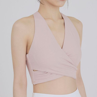 Somos_03｜天鵝頸交疊一體式運動背心 Swan-Line Cross Moulded Bra