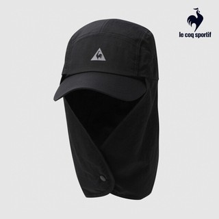 【LE COQ SPORTIF 法國公雞】網路獨家 防曬遮陽帽 男女款 黑色 LKX03308
