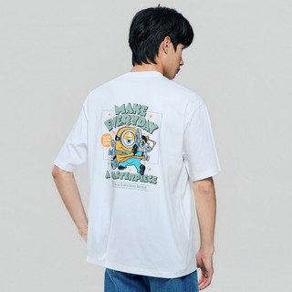 GIORDANO 男/女短袖T恤 小小兵&大怪獸 01096002 01096008 05396360 05396366