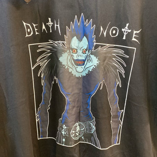 ｜T恤｜隔日到貨 death note 死亡筆記本 正版黑色死神路克印花T恤 全新含吊牌 男女皆可穿中性Oversize