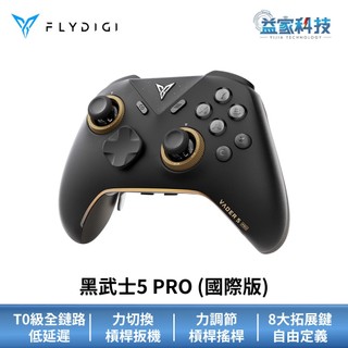 Flydigi 飛智【黑武士5 PRO 競技精英手把】國際版/遊戲手把/支援PC Switch iOS 安卓