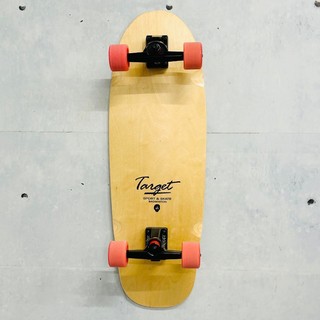 TARGET SKATE SURF SKATEBOARD沖浪滑板/ 簡約字樣logo印花 /31吋（原木色）