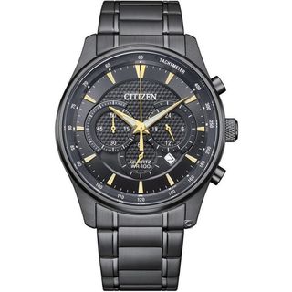 CITIZEN 星辰錶三眼計時石英腕錶-42mm黑 AN8197-52E  Chronograph