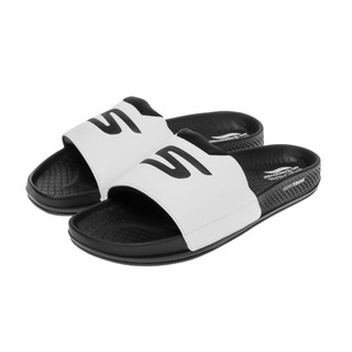 SKECHERS ARCH FIT HYPER SLIDE 拖鞋 男 白黑色 229254WBK