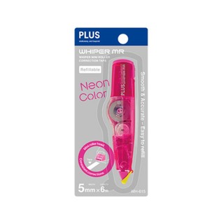 PLUS Neon color WHIPER MR 智慧型滾輪修正帶-粉紅 墊腳石購物網