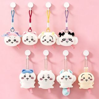有點好物🐱【台現免運】長億 正版 吉伊卡哇 豆豆眼毛絨吊飾掛件 蝴蝶結 chiikawa 烏薩奇豆豆眼 小桃