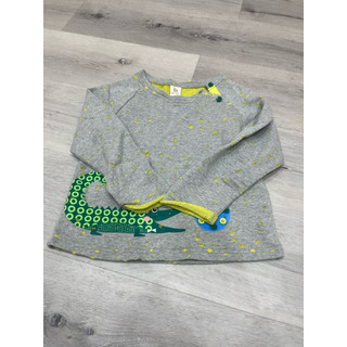 『秋冬The Little House童裝 男童鈕扣鱷魚棉質上衣120cm