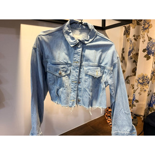 二手正品Mango ck 牛仔 牛仔襯衫 牛仔外套 上衣 休閒 女子襯衫 襯衫 尺寸M