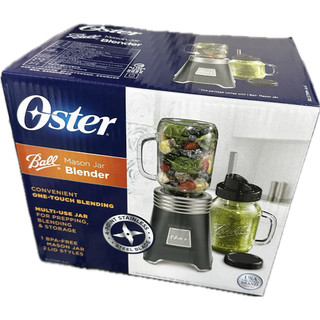 【現貨｜網美必備】美國 Oster 隨行隨鮮瓶果汁機 （黑） 梅森杯款｜果汁 冰沙 奶昔 一機搞定