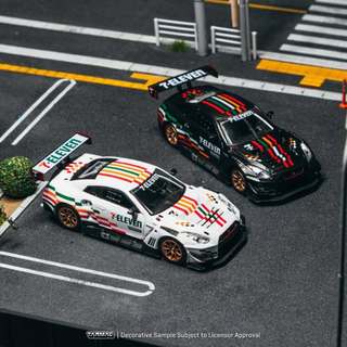 TARMAC 7-11 NISSAN GT-R NISMO GT3 7-ELEVEN R35 經典白/碳纖維黑 GTR