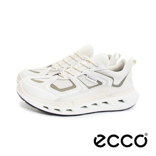 ecco(女)BIOM 720 W 健步休閒織物防水運動鞋 女鞋-白