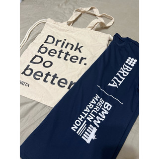 Brita 米色束袋 + 2026柏林馬拉松聯名短袖排汗衫