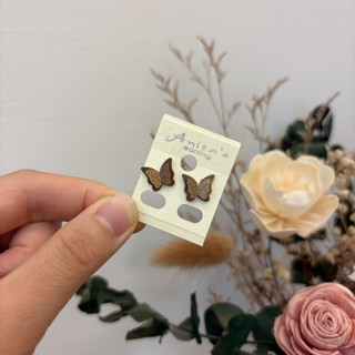 【Anita's earring】蝴蝶雙翅造型耳釘耳環⚡️現貨⚡️
