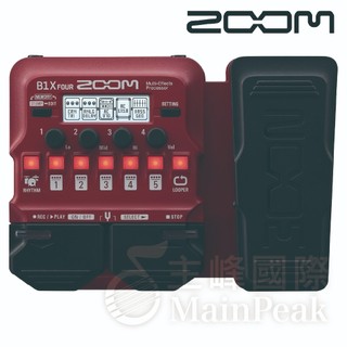 【贈原廠變壓器】Zoom B1X Four 電貝斯效果器 有踏板 綜合效果器 數位效果器 貝斯效果器 效果器 兩年保固