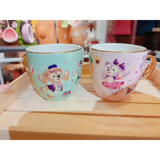 迪士尼正版：達菲熊+雪梨玫杯子（一對不拆）