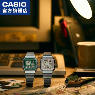卡西歐 CASIO / A130WE-3A、9A / 數位系列 (附錶盒)【官方直營】復古未來主義錶盤
