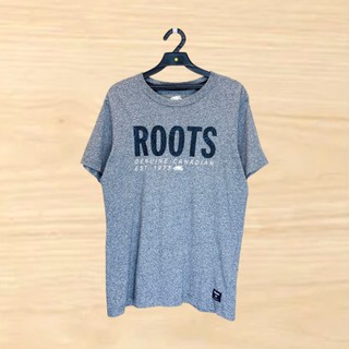 Roots 雪花灰色等高線LOGO短袖上衣 商品號 S260704129