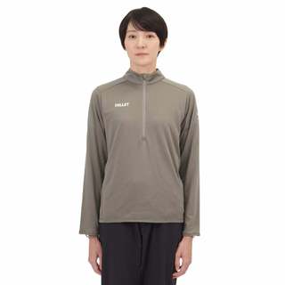 MILLET 女 DRYGRID LIGHT HALF ZIP W 半開襟 長袖上衣 沙色-MIV02206N9904