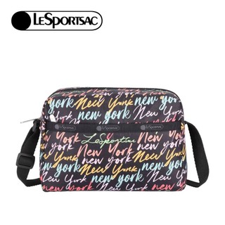 Lesportsac Daniella Crossbody 拉鍊斜背包 側背包 通勤隨身包 女包 (紐約塗鴉風)