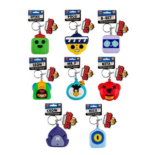 官方授權｜《荒野亂鬥 Brawl Stars》熱血出擊！軟Q捏捏紓壓鑰匙圈(代理商公司貨)