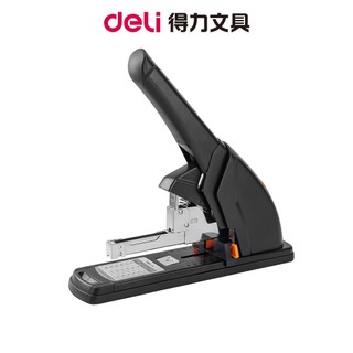 【Deli得力】省力重型釘書機/120張 適用針：(23/6)~(23/17)/E0386｜厚冊裝訂 合約檔案 辦公用品