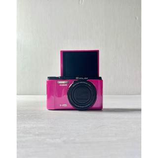 Casio EXILIM EX-ZR1100翻轉螢幕自拍美顏相機桃紅色