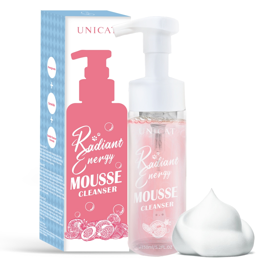 UNICAT 現貨 紅石榴舒緩清潔泡泡慕斯150ml 慕斯 卸妝 潔面乳 洗臉慕斯 洗顏慕斯 洗卸慕斯 洗面奶 卸妝慕斯
