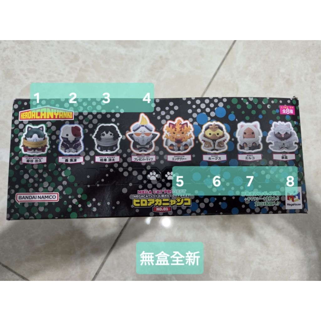 Mega Cat Project 貓咪 我的英雄學院 喵喵公仔 盒玩 米爾科 奮進人 綠谷出久 霍克斯 相澤消太 轟焦凍
