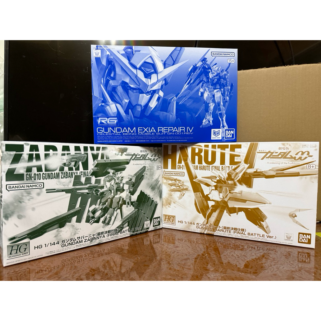 RG 1/144能天使R4  exia+ HG 1/144 妖天使（最終決戰）+HG 1/144 獄天使（最終決戰）