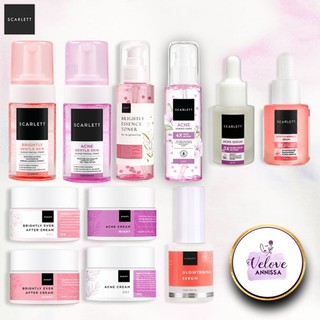 PAKET SCARLETT 4 IN 1 ACNE BRIGHTLY Day Night Cream Serum