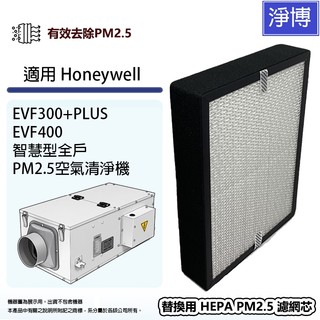 適用Honeywell EVF300+PLUS EVF400智慧型全戶 PM2.5空氣清淨機替換用高效HEPA濾網濾芯